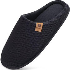 Men's House Slippers, Cushion Memory Foam Shake Fleece and Man House Shoes with