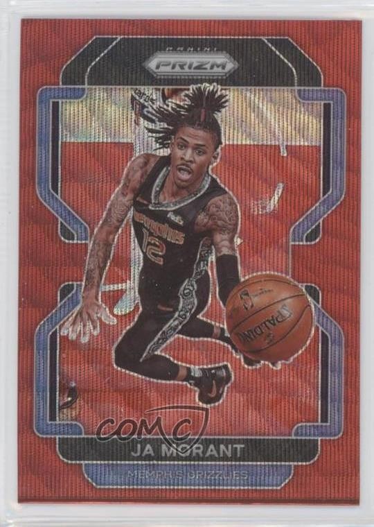 2021-22 Panini Prizm Ruby Wave Prizm Ja Morant #194 12yh