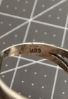 VNT Old Pawn Native American Sterling Silver Onyx Knuckle Ring Size 5 — photo 9