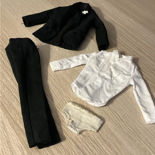 Vintage Ken 787 Tuxedo Suit & Shirt Set - 1961 Tagged Outfit Mattel - EXCELLENT