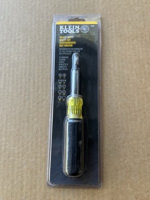 Klein Tools 32557 Multi-Bit Screwdriver Nut Driver 10-in-1 Heavy Duty