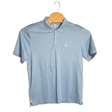 Tommy Bahama Men's Short Sleeve Polo Shirt Light Blue LT Sky Size Large NWT/NEW