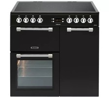 LEISURE CK90C230K Cookmaster Electric Ceramic Range Cooker - Black, Graded
