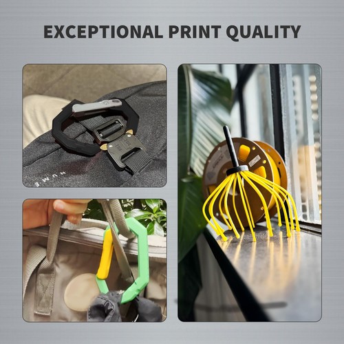 OVERTURE Filamento Super PLA+ 1,75mm, Durezza Migliorata PLA 1KG, Nero - Foto 6 di 9