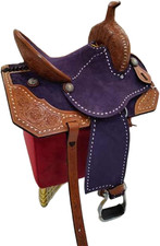 Barrel Racing Horse Saddle Leather Western Wooden Tree Handmade Trail Equestrian