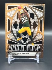 Matthew Golden 2025 Panini Donruss Optic #3 Diamond Hands Green Bay Packers Card