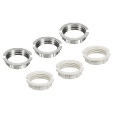 6pack G9 Light Socket Rings Lamp M20 Shade Holder Adapter Ring White Zinc Alloy