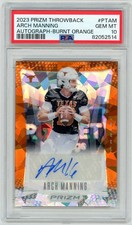 2023 Prizm - Arch Manning - Throwback Burnt Orange Auto - PSA 10 - GEM MINT
