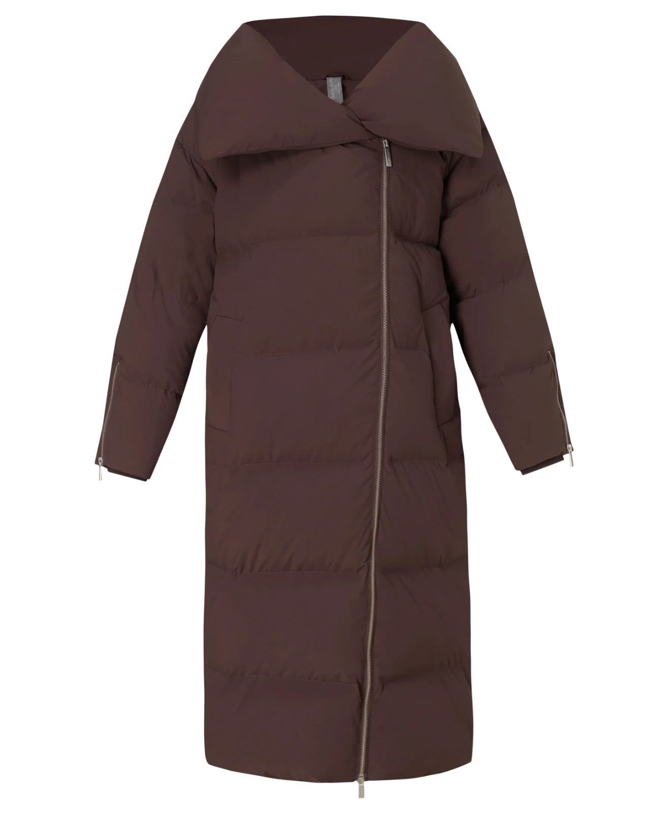 Sweaty Betty Medium Women Nimbus Cloudweight Longline Puffer Sable Brown SB10399