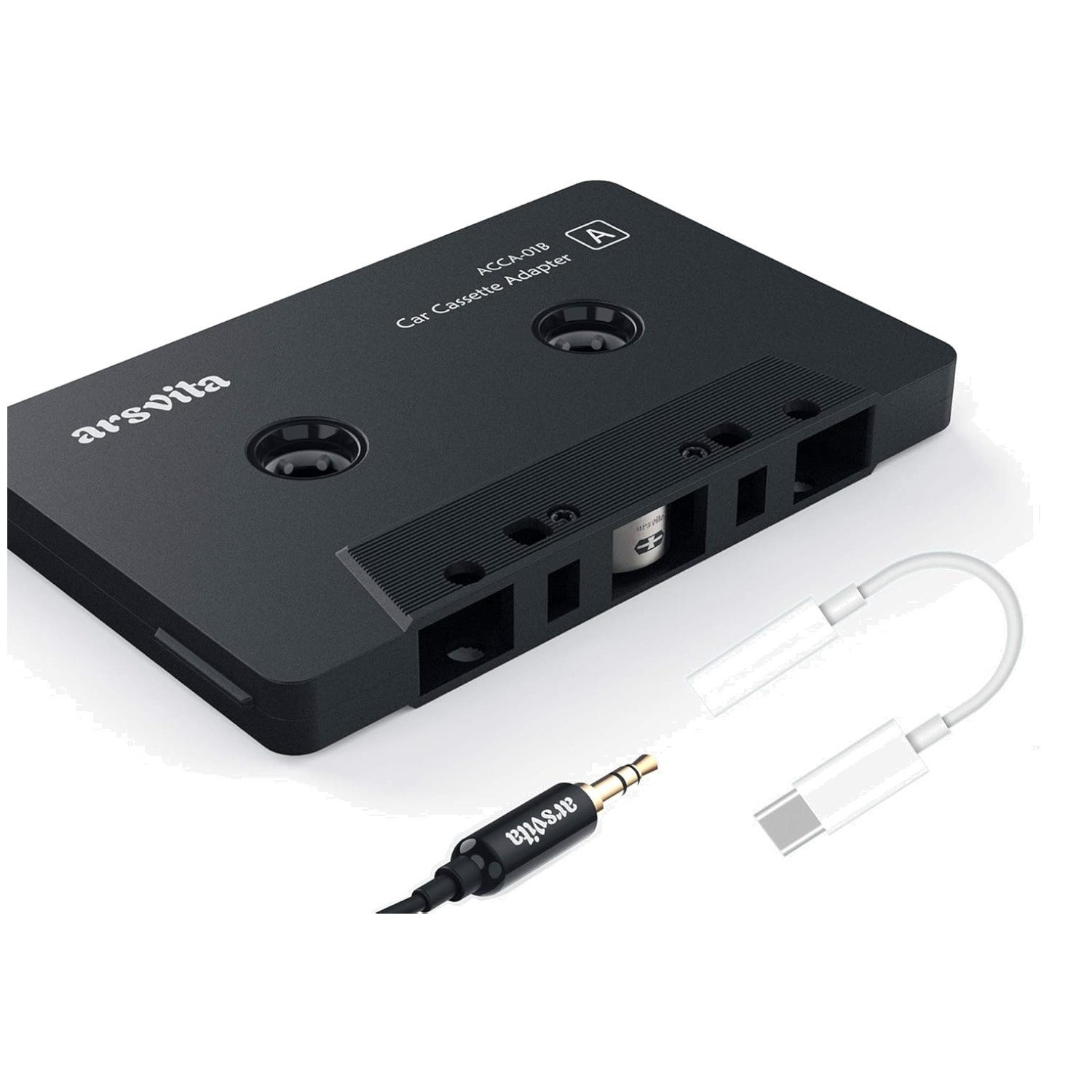 Universal Cassette & Type C to 3.5mm Adapter for Seamless Mu