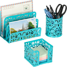 Desk Organizers and Accessories 3 Pieces Office Organizer Set - Pen Holder for D