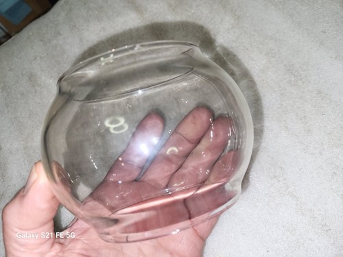 Vintage Adlake Kero Clear Railroad Lantern Globe 3 1/4" Tall - Afbeelding 4 van 6