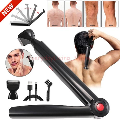 #ad #ad Long Handle Electric Back Shaver For Men Body Hair Removal Razor USB Recharge US $16.99