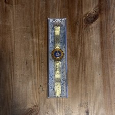 Vintage Swatch Scuba SDK112 Golden Island Watch Quartz 1994 200M Water Resistant