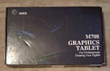 Ugee M708 Graphic Drawing Tablet, 10x6 in - Black NIB