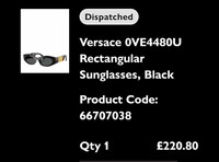 Versace Biggy Smalls Sunglasses Brand New In Box