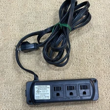 Furnlite FC-700 Illuminated Furnishing Wiring System Power Strip 3-Outlet 12A