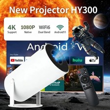 4K Mini Projector 20000 Lumen LED 1080P WiFi Bluetooth UHD Portable Home Theater
