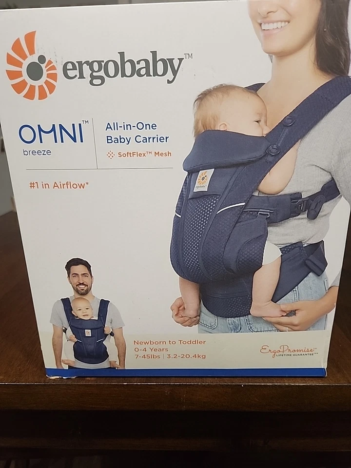 Portabebés Ergobaby Omni 360 Cool Air Mesh (7 lb - 45 lb) ¡AZUL!! ¡GRAN PRECIO! Foto 4 de 4