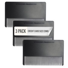 3 Pack Mini Hair Mustache Styling Comb Kit - Anti-Static Portfolio Combs for...