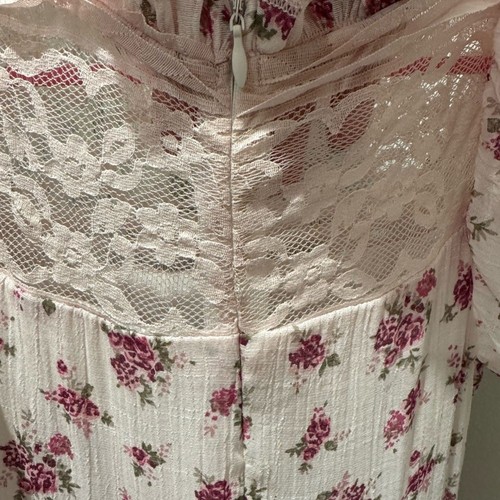 Mia Joy Floral Ruffle Maxi Dress Size 7 - Picture 5 of 6
