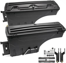 Lockable Truck Bed Tool Box For Ford F150 2015 2020 Driver Passenger Side Black Lockable Truck Bed Tool Box For Ford F150 2015 2020 Driver Passenger Side Black