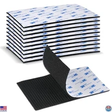 10 Pairs 4''×8'' 3M 9448 Hook and Loop Tape - Self-Adhesive Fasteners for Rugs