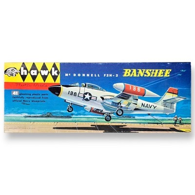 1956 Original Hawk McDonnell F2H-2 Banshee 1:48 Scale Kit #501-98  New New Mint 