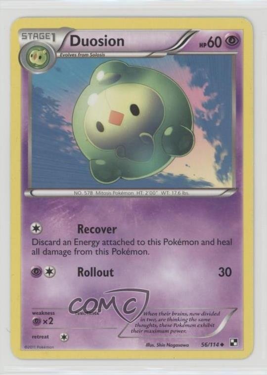 Duosion Pokemon Black & White Base Set #56