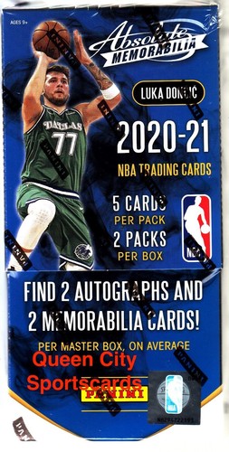 2020/21 Panini Absolute Memorabilia Basketball Factory Sealed Hobby Box