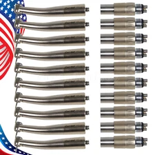 1-10*SANDENT Dental High Speed Fiber Optic LED Handpiece Fit NSK 6H Coupler DL