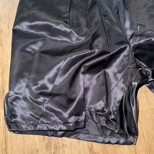 NUOVO pantaloncino sportivo vintage uomo piccolo YALE nylon lucido wet look nero lucido vintage anni 80 - Foto 5 di 9