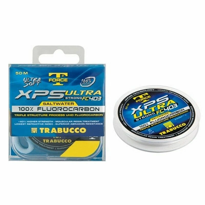 Trabucco XPS ULTRA FC 403 SALTWATER Fluorocarbon 100% ULTRA SOFT 50mt