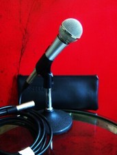 Vintage 1970's Shure 588SB Dynamic cardioid microphone w extras JOKER SM58  2