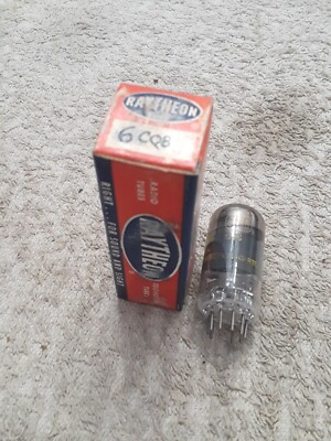 NOS Raytheon 6CQ8 Vacuum Tube