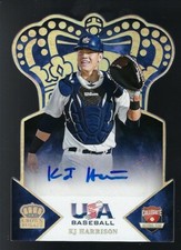 2015 Panini USA Baseball Crown Royale Silver Signature KJ Harrison 81/99