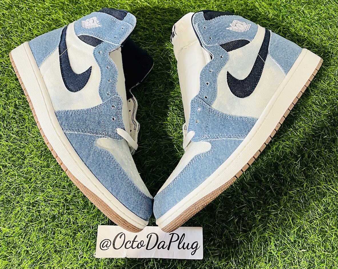 Size 10 - Air Jordan 1 Retro OG High Denim for sale online | eBay