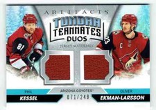 2020-21 ARTIFACTS TUNDRA TEAMMATES DUOS KESSEL EKMAN-LARSSON DUAL JERSEYS 1