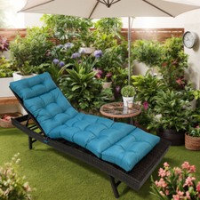 Waterproof Garden Lounge Chair Cushion Sun Lounger Cushion Recliner Cushion Pads