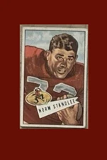 1952 Bowman Small #42 Norm Standlee (VG-EX) San Francisco 49ers