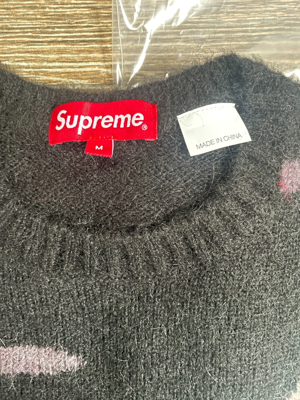 Supreme Rocket Sweater Black Medium M Mohair Knit NEW Fall Winter