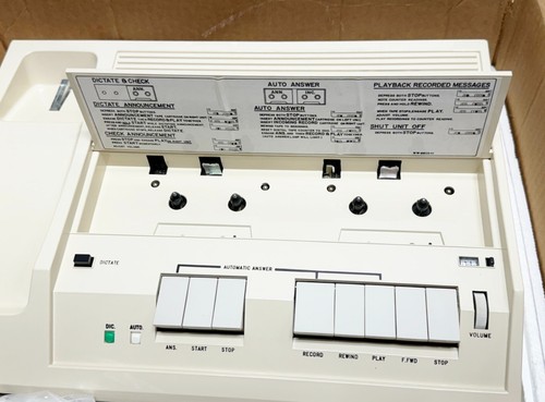 Elektronischer Sekretär Vintage Anrufbeantworter GTE Electric Modell 985B 1979 NEU - Bild 3 von 7