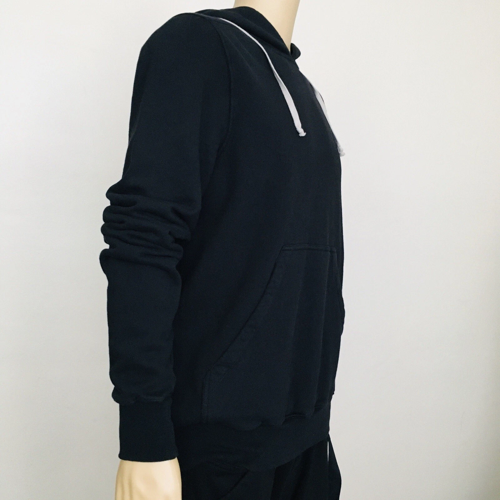 Rick Owens Drkshdw DU02B4289 Felpa con cappuccio Granbury Nero Perla Taglia S