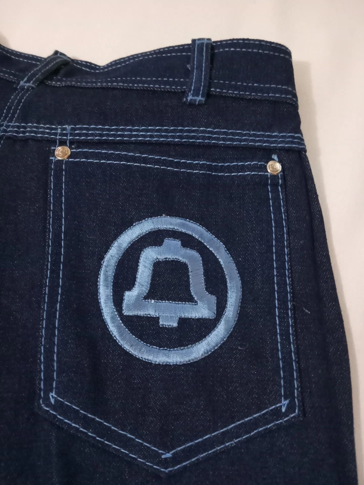 Jeans Denim Vintage RARO Bell Telphone Azul 29x36 COUNTRY BLUES Sin Stock Años 70 Foto 4 de 4