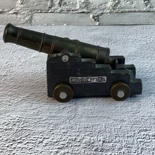 Vintage 1960 s Penncraft West Point Cannon Cast Iron Brass 4.25 L Minature