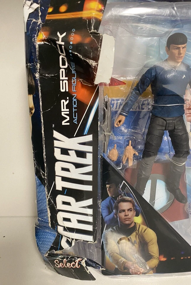 Figura de acción Star Trek Into Darkness Mr SPOCK 7" paquete de daños Diamond Select Foto 3 de 4