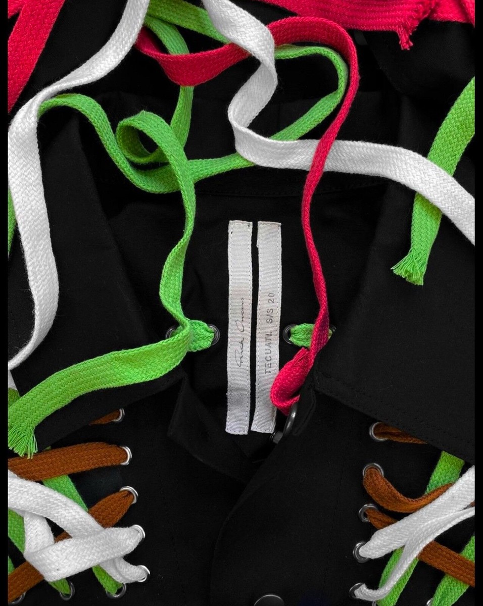 rick owens jacket mega lace tecuatl multi color light jacket