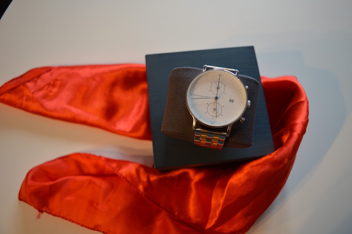 HOT Chrono Silver Kapten And Son Uhr Grau KAPTEN SON