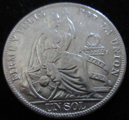 MDS PERU LIMA UN 1 SOL 1931, SILBER #P - Bild 2 von 2