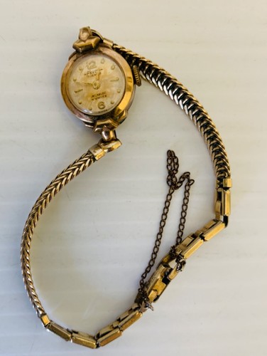 Felca Felicia Ladies Wrist Watch Gold Tone Vintage 1974 + Display Box NOT WORKIN - Picture 6 of 14